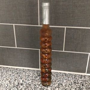 Vinegar infused bottle decor